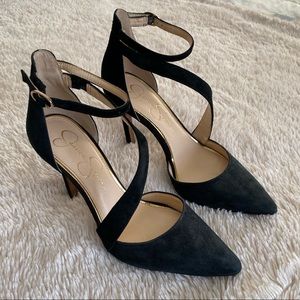 Jessica Simpson Black Suede Heels
